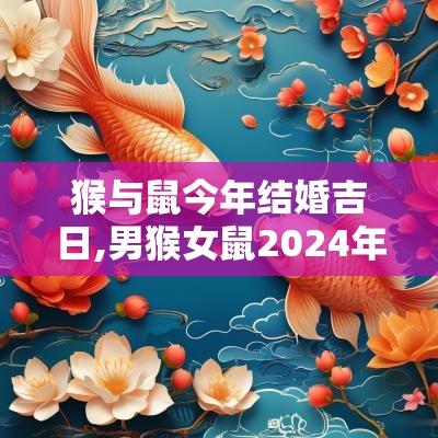猴与鼠今年结婚吉日,男猴女鼠2025年结婚吉日