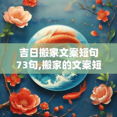 吉日搬家文案短句73句,搬家的文案短句干净