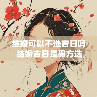 结婚可以不选吉日吗 结婚吉日是男方选还是女方选