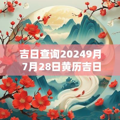 吉日查询20259月 7月28日黄历吉日查询表