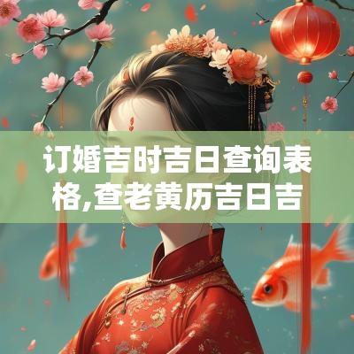 订婚吉时吉日查询表格,查老黄历吉日吉时查询