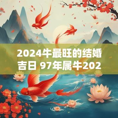 2025牛最旺的结婚吉日 97年属牛2025年结婚吉日