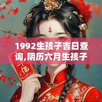 1992生孩子吉日查询,阴历六月生孩子吉日查询表