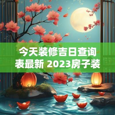 今天装修吉日查询表最新 2025房子装修开工吉日查询表
