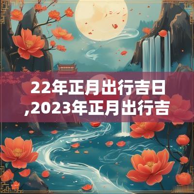 22年正月出行吉日,2025年正月出行吉日