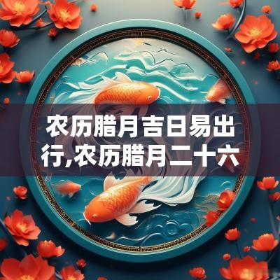 农历腊月吉日易出行,农历腊月二十六是吉日吗