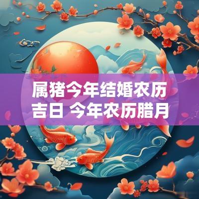 属猪今年结婚农历吉日 今年农历腊月十六是不是结婚吉日
