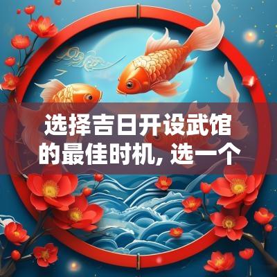 选择吉日开设武馆的最佳时机, 选一个有利于发展的日子