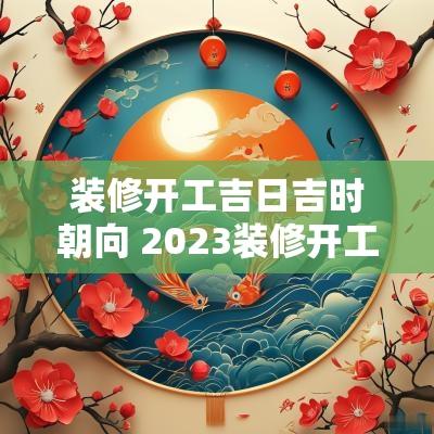 装修开工吉日吉时朝向 2025装修开工吉日吉时