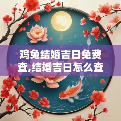 鸡兔结婚吉日免费查,结婚吉日怎么查最准