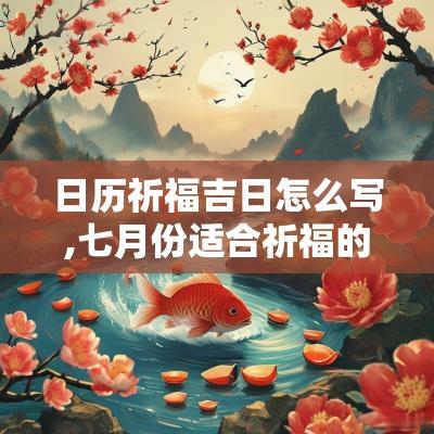 日历祈福吉日怎么写,七月份适合祈福的吉日