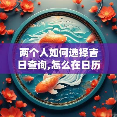 两个人如何选择吉日查询,怎么在日历查看,日子好与不好