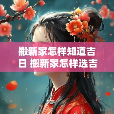 搬新家怎样知道吉日 搬新家怎样选吉日