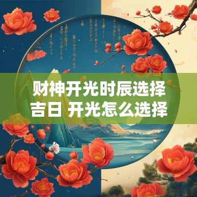 财神开光时辰选择吉日 开光怎么选择吉日