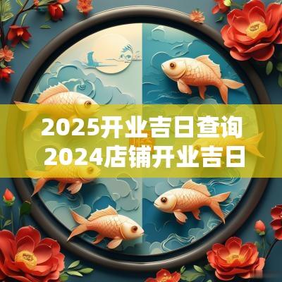 2025开业吉日查询 2025店铺开业吉日吉时查询表