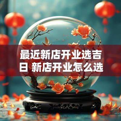 最近新店开业选吉日 新店开业怎么选吉日