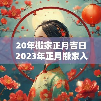 20年搬家正月吉日 2025年正月搬家入宅吉日