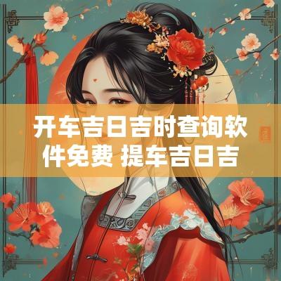 开车吉日吉时查询软件免费 提车吉日吉时免费查询