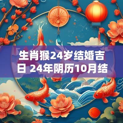 生肖猴24岁结婚吉日 24年阴历10月结婚吉日有哪些