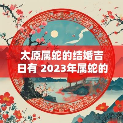 太原属蛇的结婚吉日有 2025年属蛇的结婚吉日