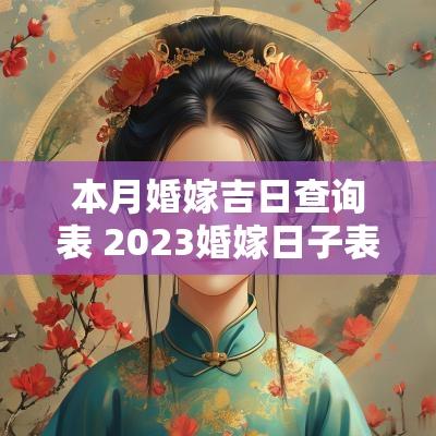 本月婚嫁吉日查询表 2025婚嫁日子表结婚吉日查询 本月婚嫁吉日查询表 2025婚嫁日子表结婚吉日查询