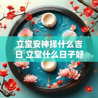 立堂安神择什么吉日 立堂什么日子好