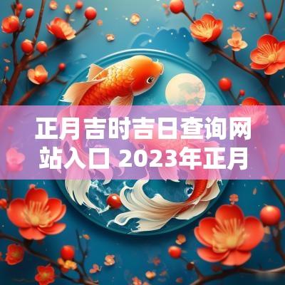 正月吉时吉日查询网站入口 2025年正月生孩子吉日吉时