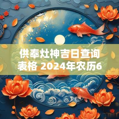 供奉灶神吉日查询表格 2025年农历6月老黄历吉日查询表格