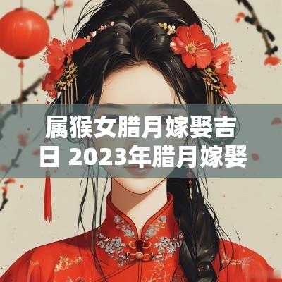 属猴女腊月嫁娶吉日 2025年腊月嫁娶吉日一览表