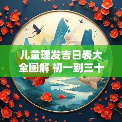 儿童理发吉日表大全图解 初一到三十的理发吉日表