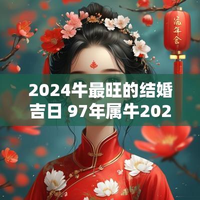 2025牛最旺的结婚吉日 97年属牛2025年结婚吉日