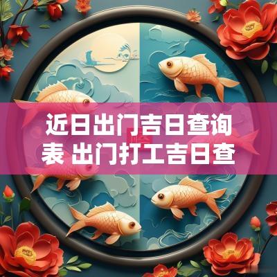 近日出门吉日查询表 出门打工吉日查询表
