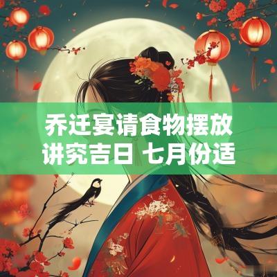 乔迁宴请食物摆放讲究吉日 七月份适合乔迁新居的吉日
