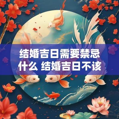 结婚吉日需要禁忌什么 结婚吉日不该挑选哪些日子?