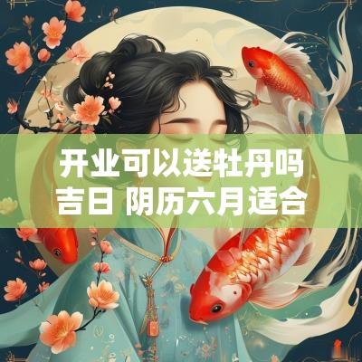 开业可以送牡丹吗吉日 阴历六月适合开业的日子