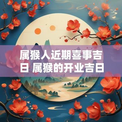 属猴人近期喜事吉日 属猴的开业吉日吉时