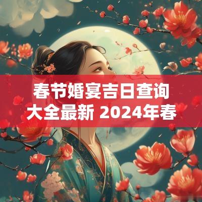 春节婚宴吉日查询大全最新 2025年春节结婚吉日有哪些