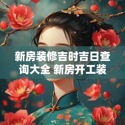 新房装修吉时吉日查询大全 新房开工装修吉日查询2025