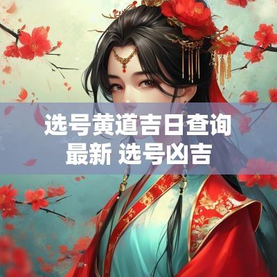 选号黄道吉日查询最新 选号凶吉