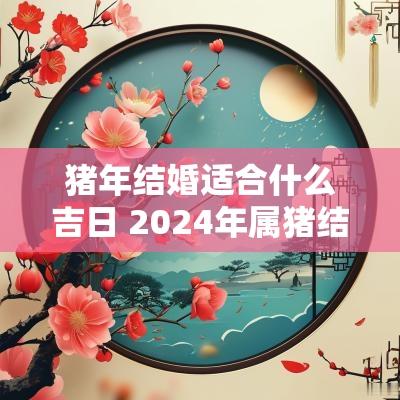 猪年结婚适合什么吉日 2025年属猪结婚黄道吉日