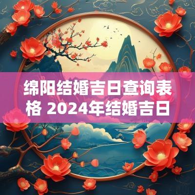 绵阳结婚吉日查询表格 2025年结婚吉日查询表图片