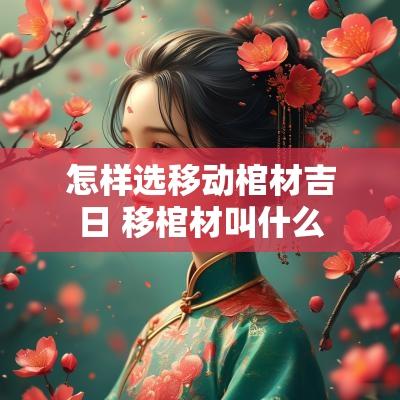 怎样选移动棺材吉日 移棺材叫什么
