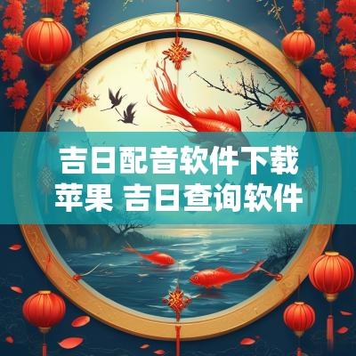 吉日配音软件下载苹果 吉日查询软件下载