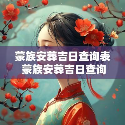 蒙族安葬吉日查询表 蒙族安葬吉日查询表最新
