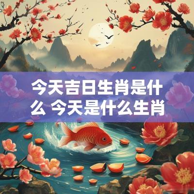 今天吉日生肖是什么 今天是什么生肖
