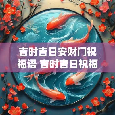 吉时吉日安财门祝福语 吉时吉日祝福