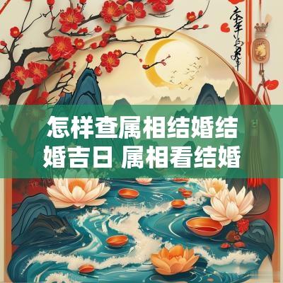 怎样查属相结婚结婚吉日 属相看结婚吉日