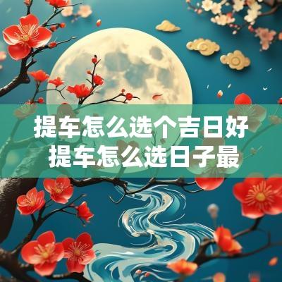 提车怎么选个吉日好 提车怎么选日子最好