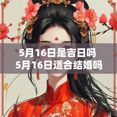 5月16日是吉日吗 5月16日适合结婚吗