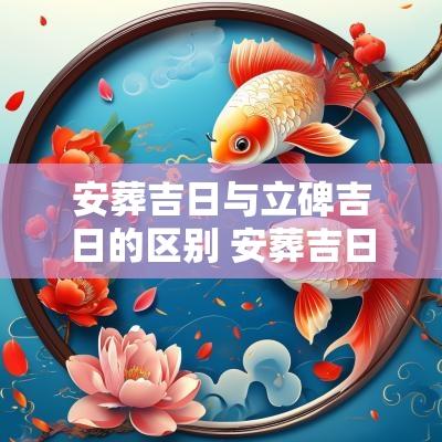 安葬吉日与立碑吉日的区别 安葬吉日2025年4月
